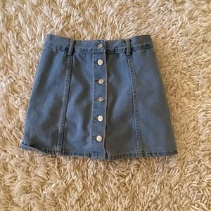 Blue Jean Button skirt